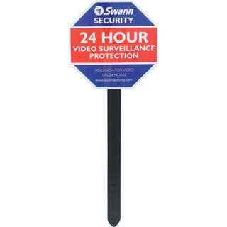 Swann Communications Security Deterrent Sign — Model# SW276YSS  Security Camera Accessories