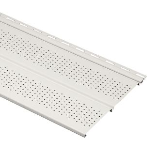 Durabuilt Linen Double Vented Soffit (Common 10 in x 12 ft; Actual 10 in x 12 ft)