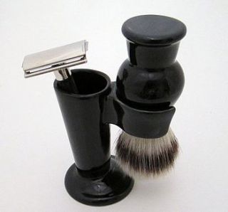 shaving brush stand and razor holder by sculpta ceramics