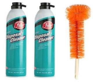 Fuller Brush (2) 14.5 oz. Foaming DisposalCleaner w/ Scrub Brush —