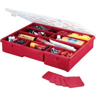 Stack-On Multi-Compartment Storage Box With Removable Dividers  Compartment Storage Boxes