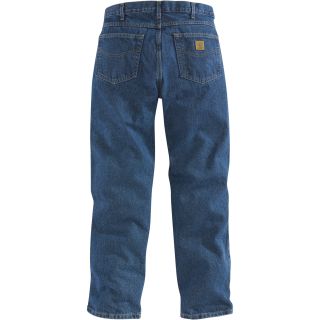 Carhartt Relaxed Fit Tapered Leg Jean — Regular Style, Model# B17  Jeans