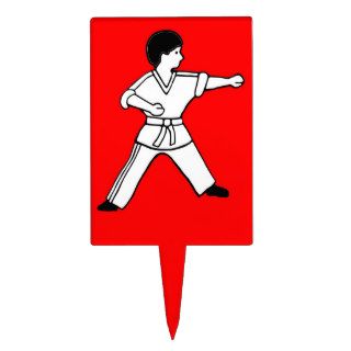 Karate Kid 9 red cake topper Martial Arts picks