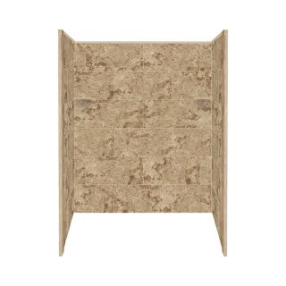 Style Selections 3 ft W x 5 ft D x 6 ft H Sand Mountain Shower Wall Surround Side and Back Panels