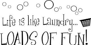 Life is like laundry loads of fun wall art wall sayings   Home Decor Products