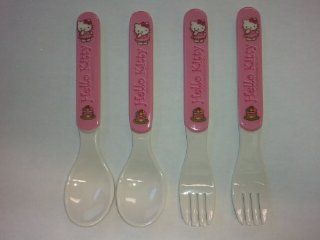 Hello Kitty Flatware, 2 Spoons & 2 Forks Kitchen & Dining