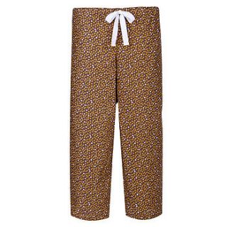 twinkle organic cropped trousers by nutmeg sleepwear