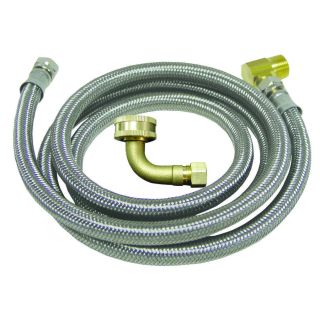 Watts 8 ft 125 PSI Stainless Steel Dishwasher Connector