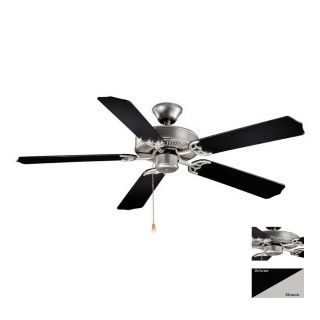 Cascadia Lighting Medallion 52 in Flash Silver Indoor Downrod Mount Ceiling Fan