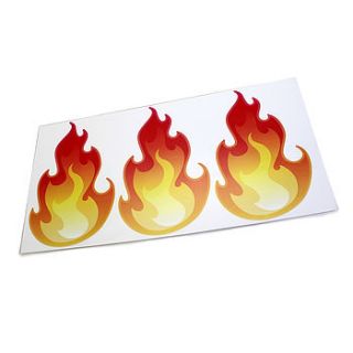 all terrain kart flame stickers by my brilliant company