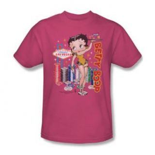 Betty Boop Wet Your Whistle Hot Pink Adult Shirt BB499 AT Clothing