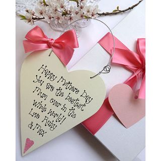 personalised mothers day gift box by country heart