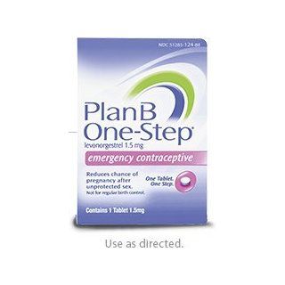 Plan B One step Emergency Contraceptive 1 Tablet Health & Personal Care