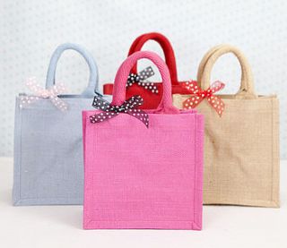 jute bag by red berry apple