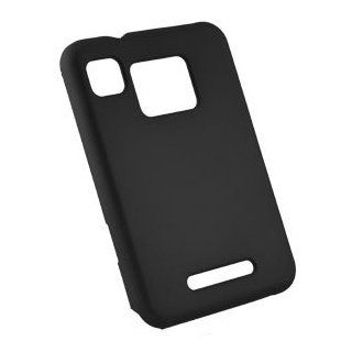 Icella FS MOMB502 RBK Rubberized Black Snap On Cover for Motorola Charm MB502 Cell Phones & Accessories