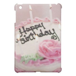 Birthday Cake With Lit Candles iPad Mini Cases