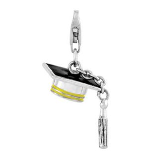 graduation cap charm in sterling silver orig $ 37 00 31 45