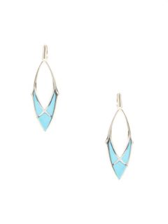 Shattered Turquoise Marquise Shaped Earrings by Stephen Webster