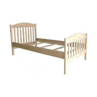 Whitewood Twin rail set  Jamestown Collection   International Concepts   BD 504TR   Bed Frames