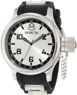 Invicta Men's 1435 Russian Diver Silver Dial Rubber Watch Invicta Watches