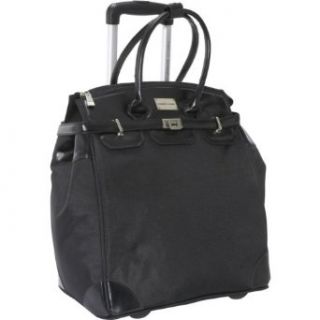 Adrienne Vittadini Rolling Laptop Bag (Black) Clothing