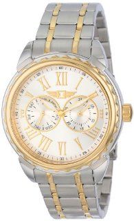 I By Invicta Men's 89052 002 Two Tone Stainless Steel Silver Dial Watch Watches