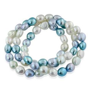 Honora 9.0   10.0mm Halo Cultured Freshwater Pearl Strand Stretch