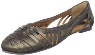 Fossil Women's Hailey Flat,Brown Metallic,5 M US Shoes