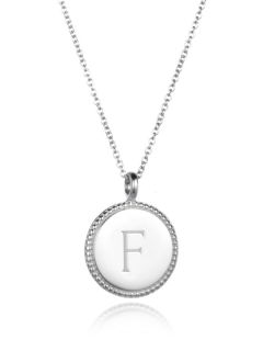 Letter "F" Pendant  by Amelia Rose Design