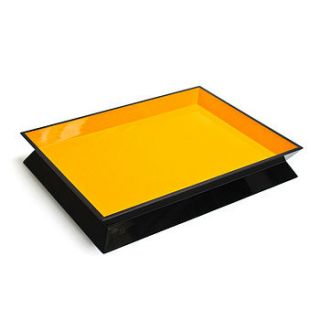 reversible rectangular lacquer tray by nom living