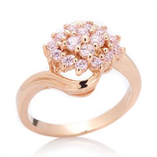 .60ct Absolute™ Pink Round Cluster Bypass Ring