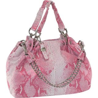 Buxton Leather Snake Skin Satchel With Chain Shoulder Strap
