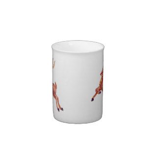 Reindeer bone china tea cup bone china mug