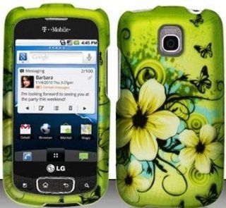 Hawaiian Flowers Hard Snap On Case Cover Faceplate Protector for LG Optimus T P509 T Mobile / LG Phoenix P505 AT&T / LG Thrive P506 AT&T + Free Texi Gift Box Cell Phones & Accessories
