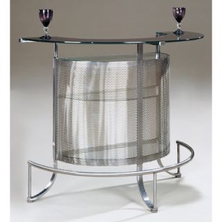 Johnston Casuals Moon Contemporary Bar with Cosmo Barstool
