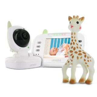 Levana LV TW502 Safe N' See Advanced 3.5 inch Digital Video Wireless Baby Monitor with Talk to Baby Intercom   Bonus Sophie The Giraffe Teether by Vulli Included  Baby