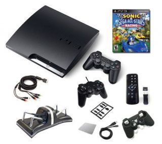 Sony PS3 160GB Super Accessory Bundle   Game, Charger, Remote —