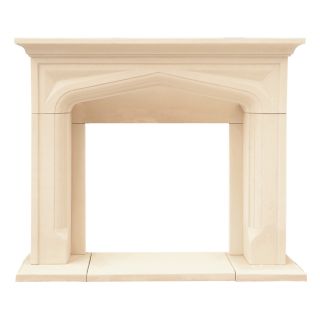 HISTORIC MANTELS LIMITED 50 in x 15 in Sealed Chateau Series Pisa Cast Stone Mantel Surrounds