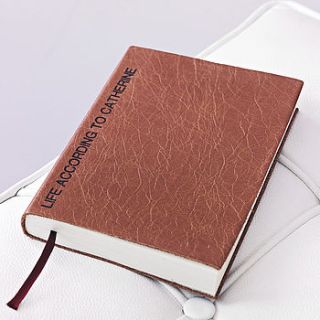 personalised 2014 leather bound diary by hope house press