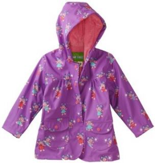 Hatley Girls 2 6X Children Abby Rain Coat, Purple, 2T Clothing