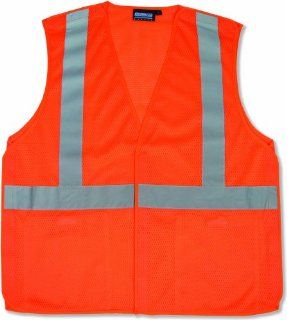 ERB 61110 S320 Class 2 5 Point Break Away Safety Vest, Orange, Medium    