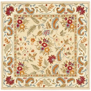 Safavieh Chelsea 6 ft x 6 ft Square White Transitional Wool Area Rug