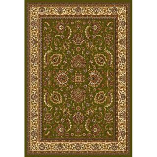Home Dynamix Brussels 10 ft 4 in x 7 ft 8 in Rectangular Green Floral Area Rug