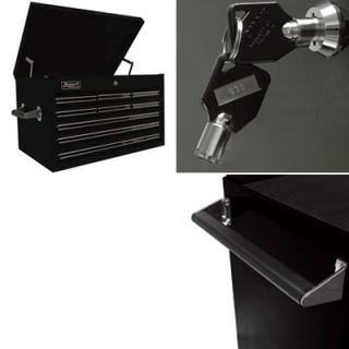 Homak Pro Series 27in. 9-Drawer Extended Top Tool Chest — Black, 26in.W x 17 1/2in.D x 17in.H, Model# BK02027901  Tool Chests