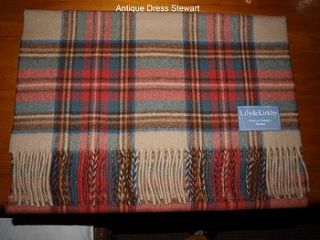 lambswool ladies' tartan scarves/stoles by lily&kirkby