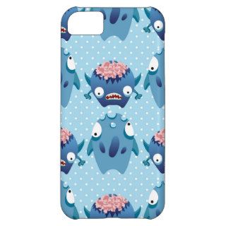Crazy Blue Monsters Fun Creatures Gifts for Kids iPhone 5C Cases