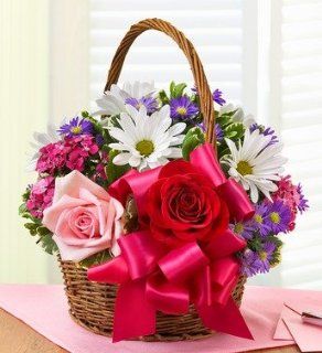 1800Flowers   Basket of Love   *** SOLD OUT ***  Fresh Cut Format Mixed Flower Arrangements  Grocery & Gourmet Food