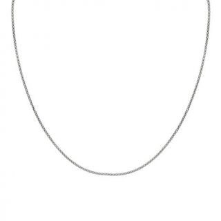 Sterling Silver Oxidized Popcorn Chain 24" Necklace