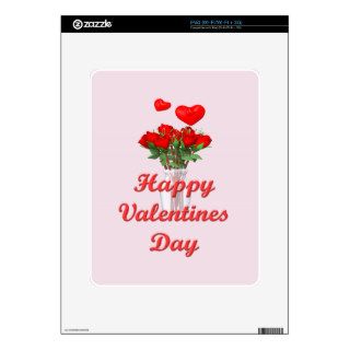 Roses Happy Valentines Day Decal For iPad