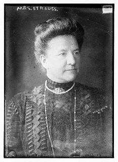 Photo Mrs. Isidor Strauss, Ida Straus, Rosalie Ida Blun, 1849 1912, American homemaker   Prints